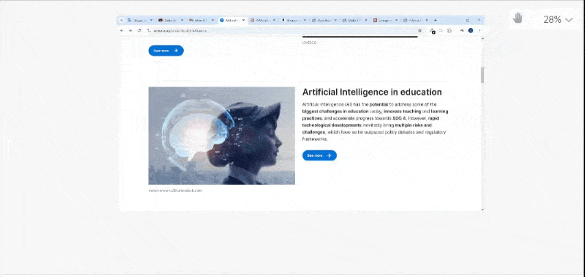 Moving the video around within the video monitor panel