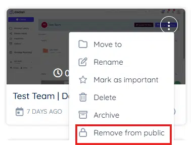 Remove from public option