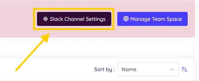 Click Slack Channel Settings