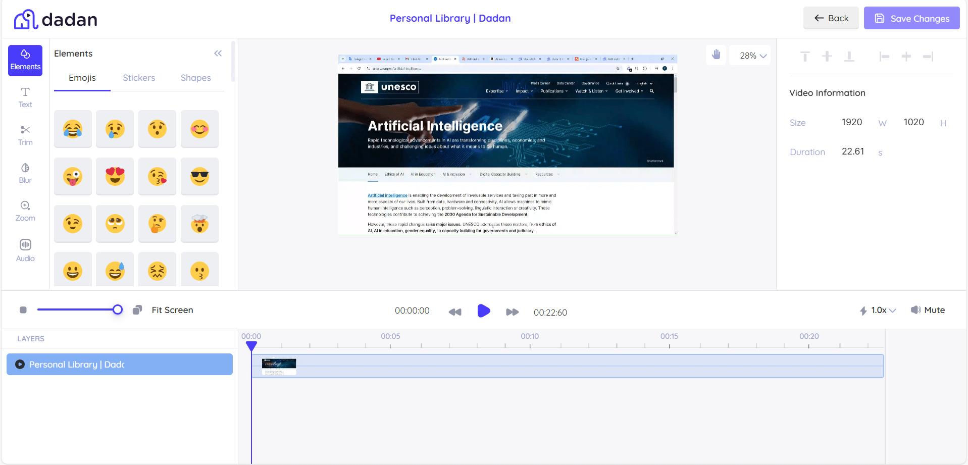 dadan Studio video editor