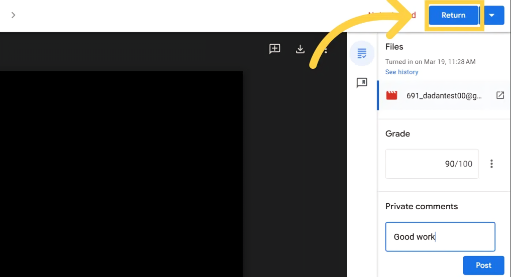 Return the assignment