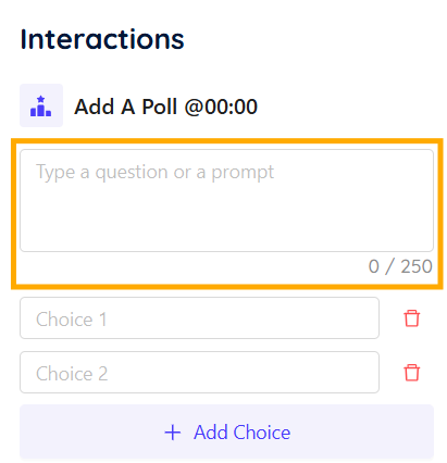 Enter a poll manually Enter a poll manually
