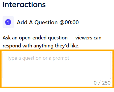 Enter an Open-ended Question manually Enter an Open-ended Question manually