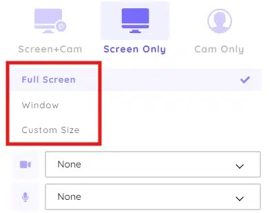 Select What to Record