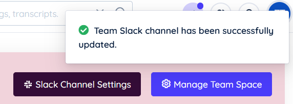 Confirmation message
