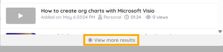 Click View more results Click View more results