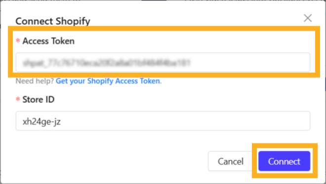 Click Connect to complete the integration.