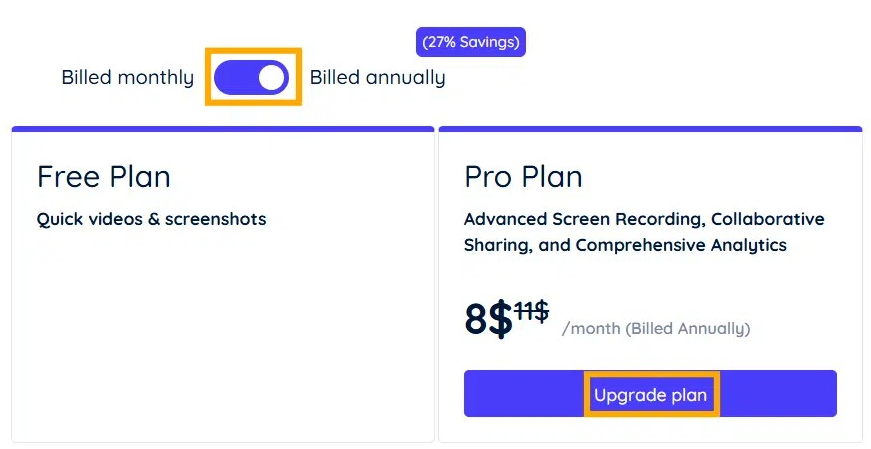 Choose Billing Frequency