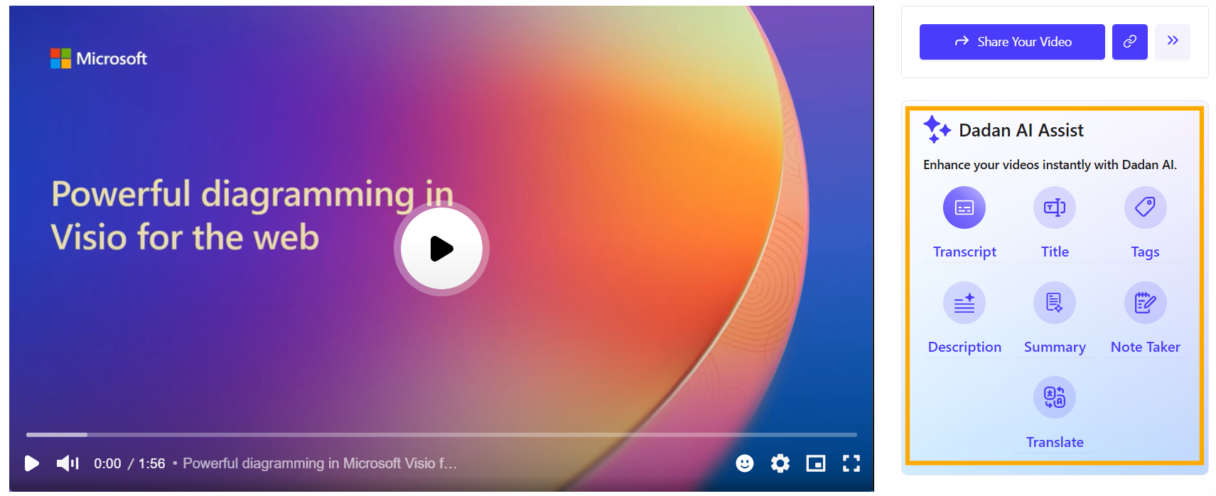 Video playback screen Video playback screen