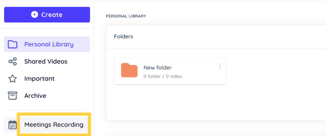 Access Meetings Recording Access Meetings Recording