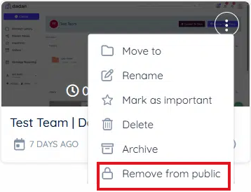 Remove from the public option