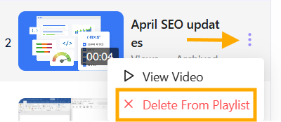 Select Delete From Playlist