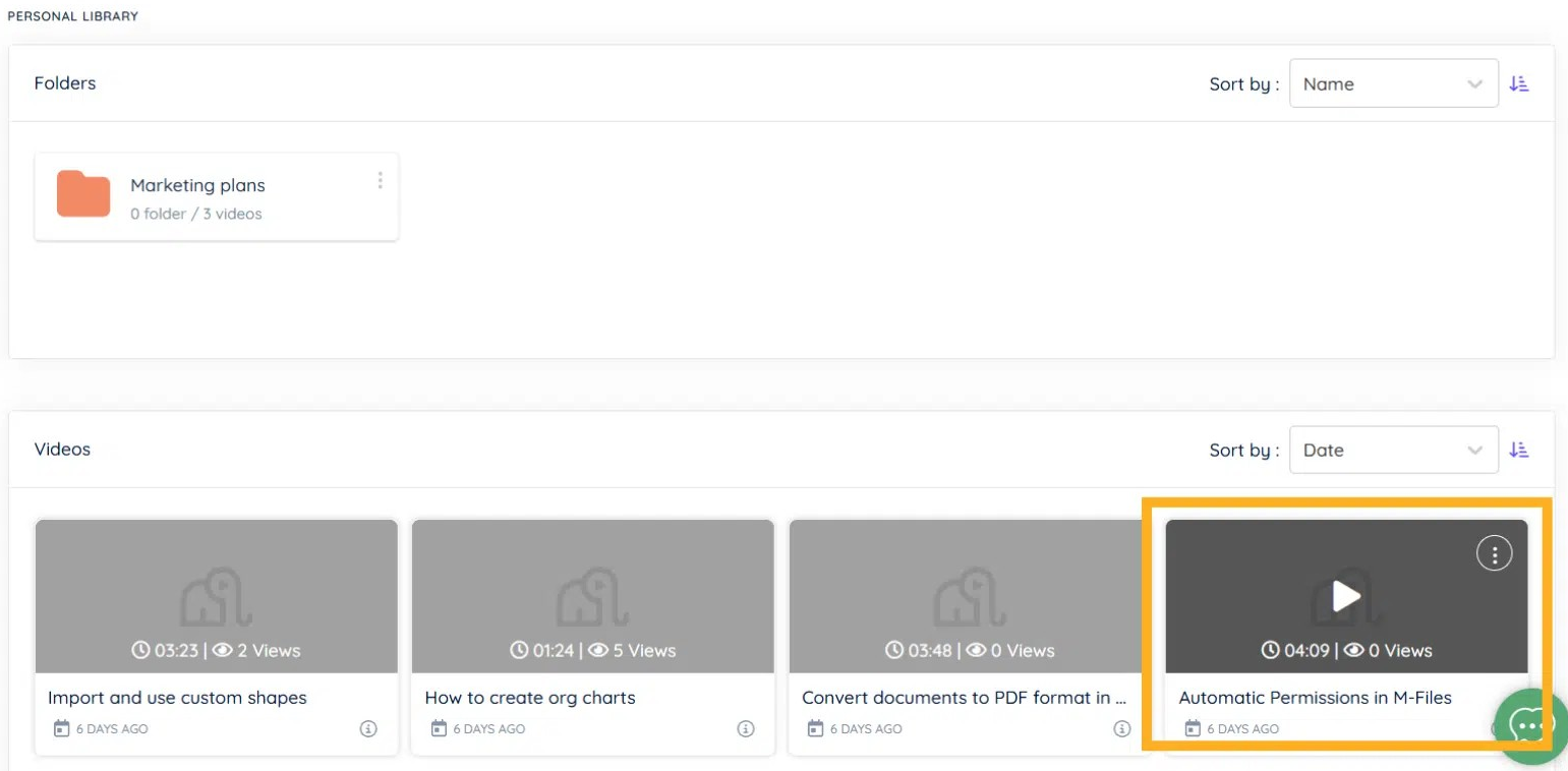 Select a video to which you want to add a lead form