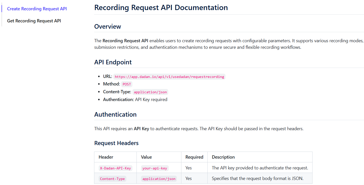 The complete API reference