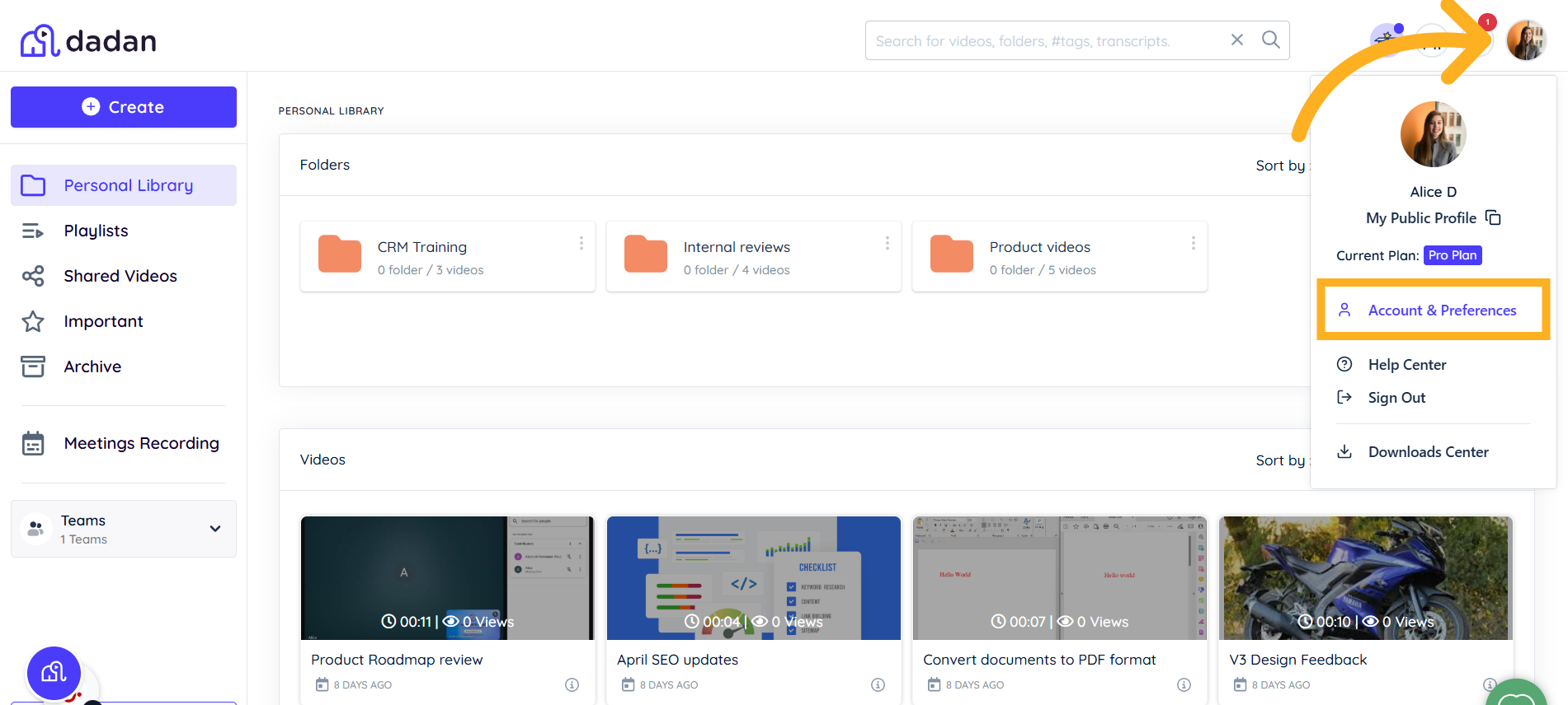 Account & Preferences Account & Preferences