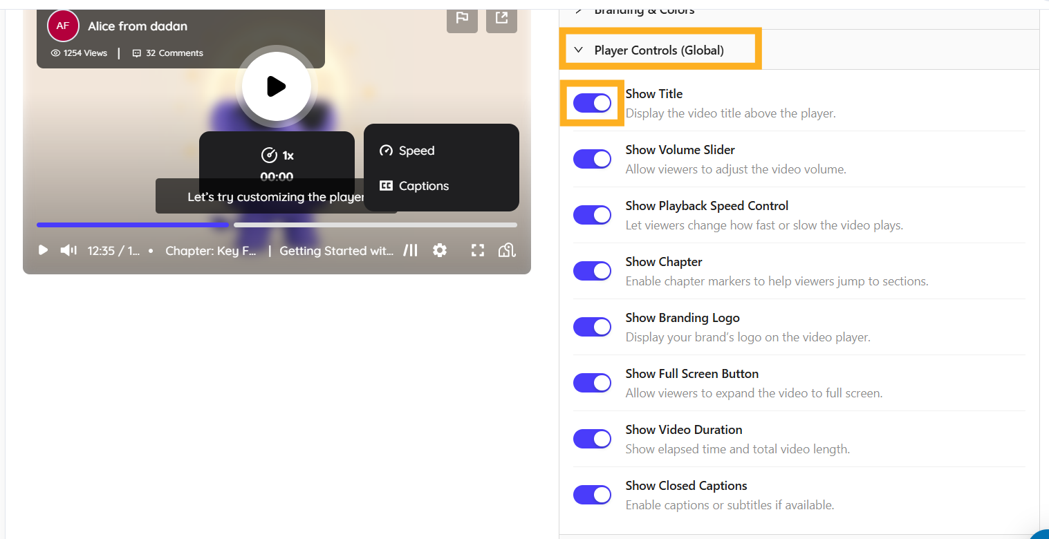 Player Controls (Global)