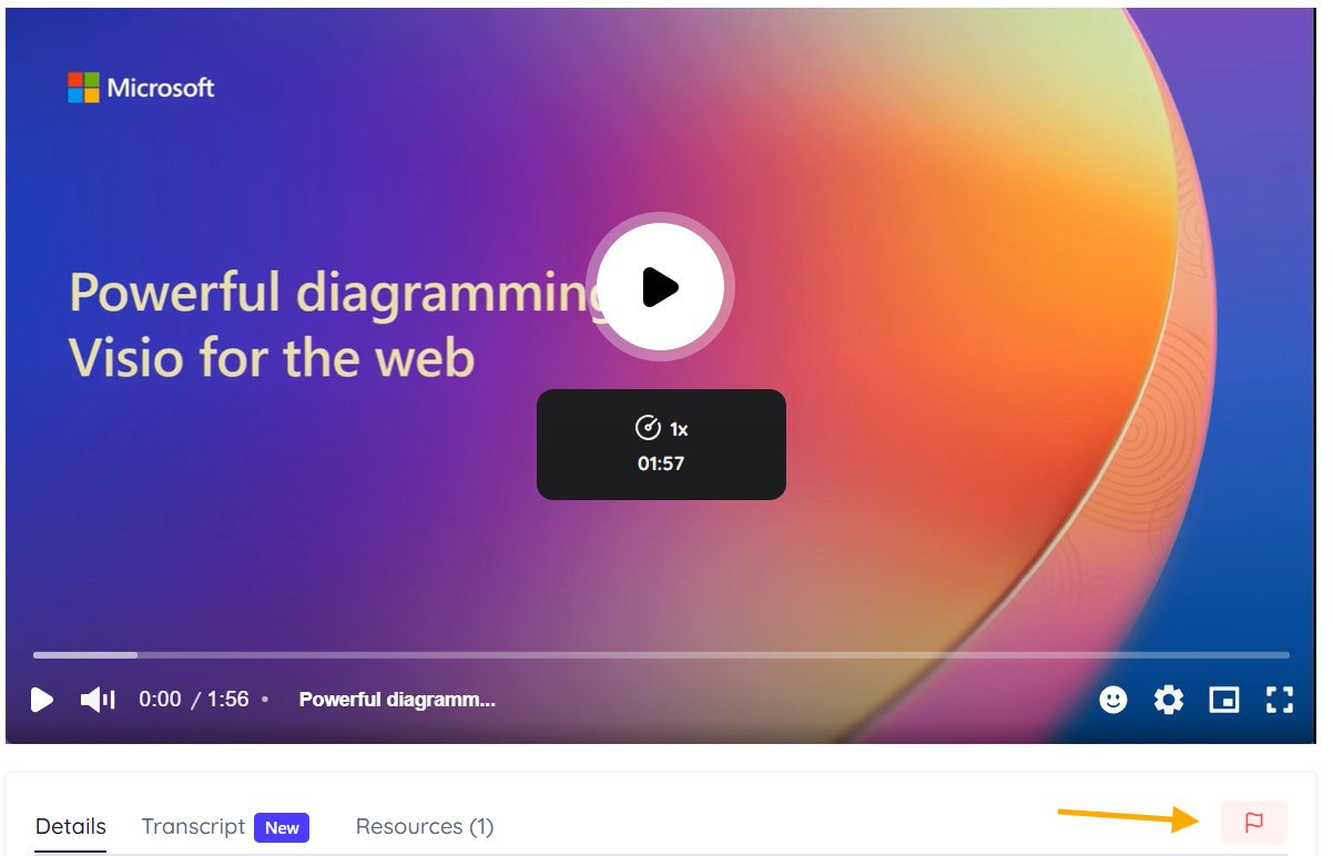 Look for the flag icon