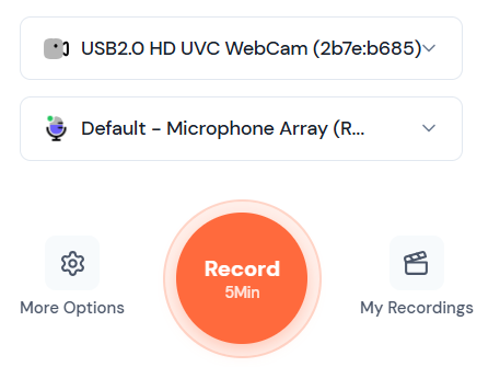 Click Start Recording