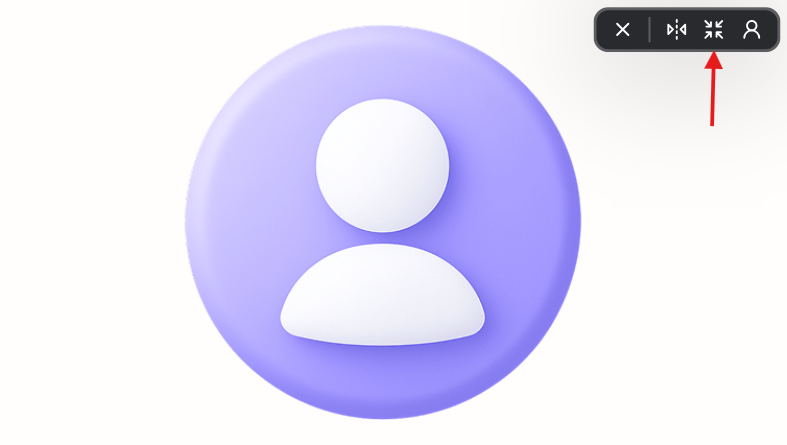 Click the Exit large mode icon