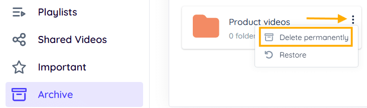 Deleting Archived Folder Deleting Archived Folder