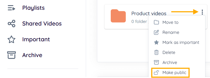 Making Folder Public Making Folder Public