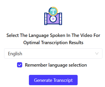 Regenerate the transcript after editing