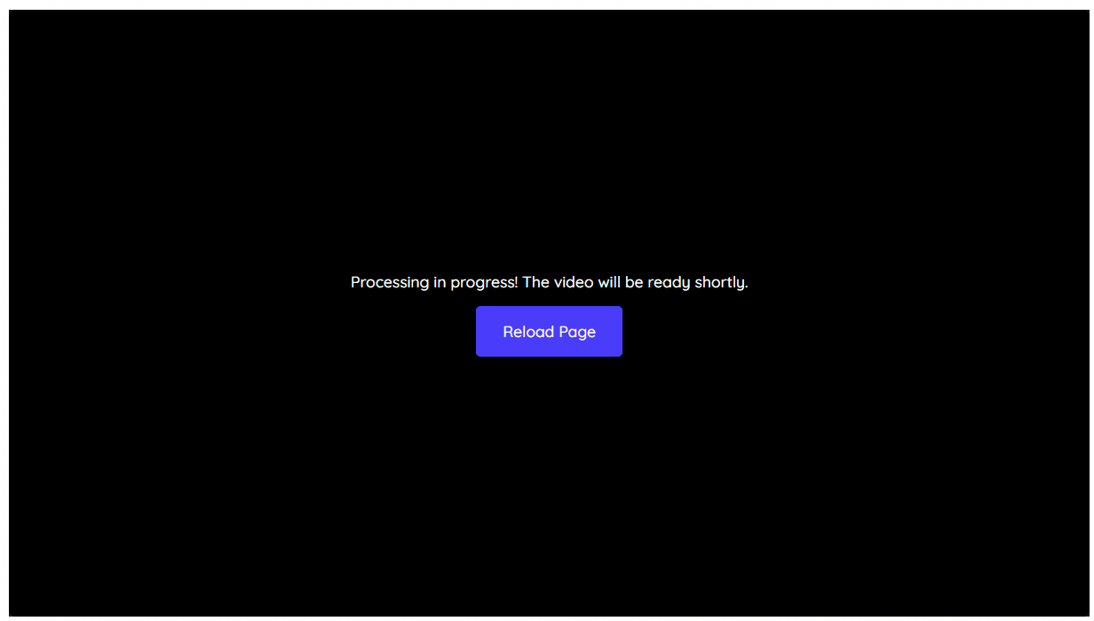 My uploaded video is stuck My uploaded video is stuck