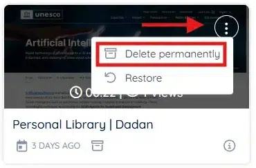Deleting Archived Folder