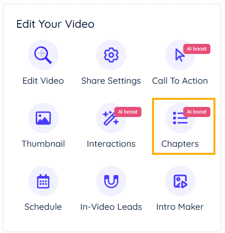 Chapters icon Chapters icon