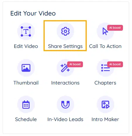 Share Settings Share Settings