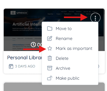 Mark Videos as Important