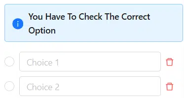 Add Choices Add Choices