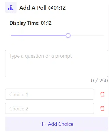 Enter a poll manually