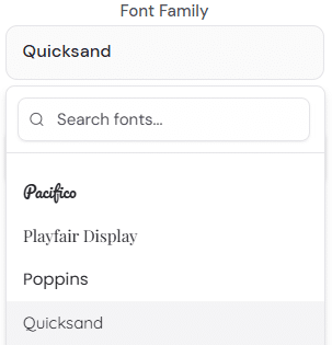 Font search