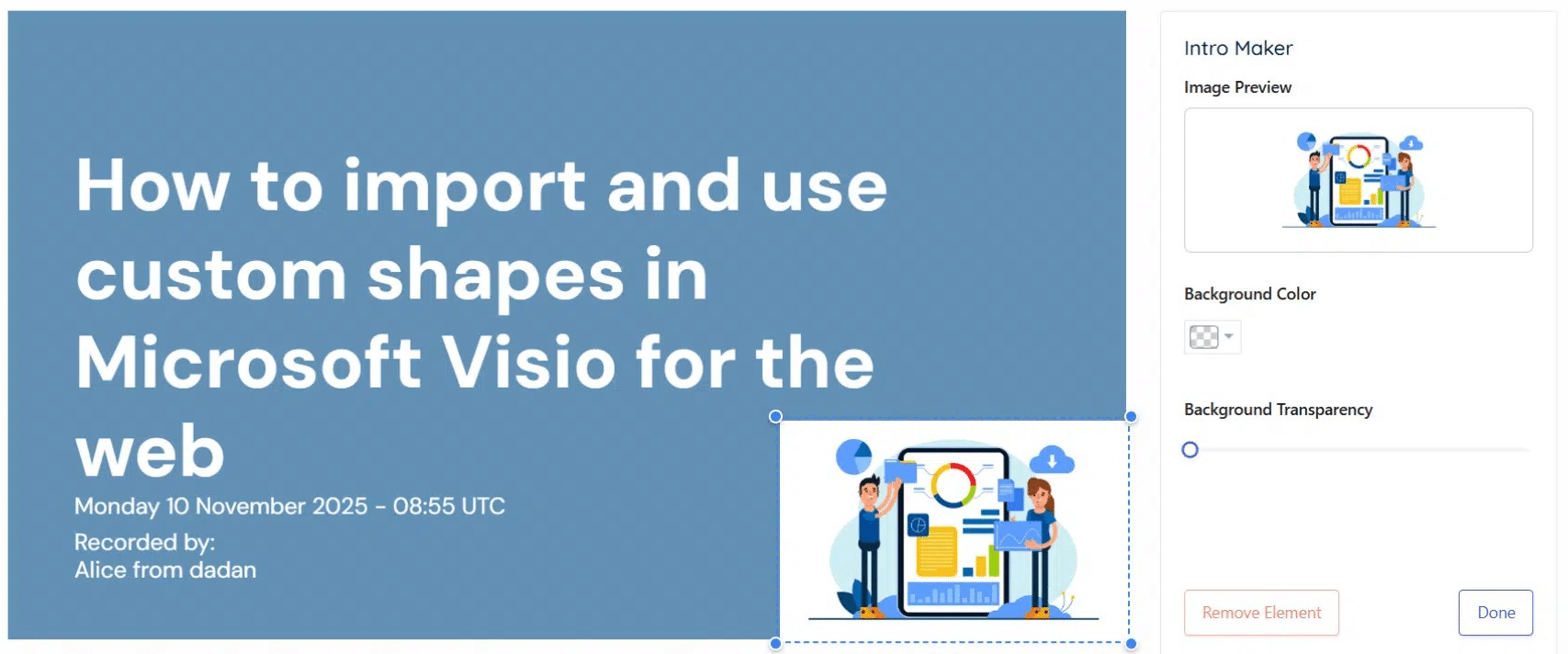 Resize & position the image Resize & position the image