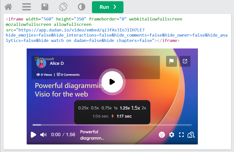 Embedded video Embedded video