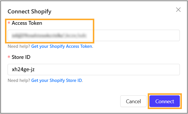 Click Connect to complete the integration.