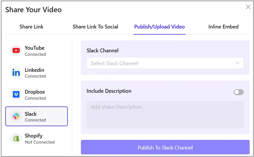 Toggle Include Description