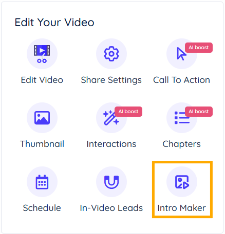 Click on Intro Maker