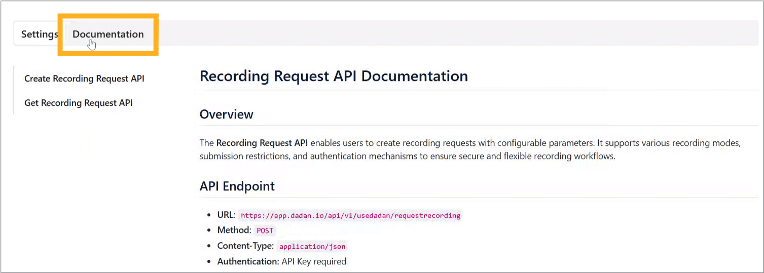 API Documentation