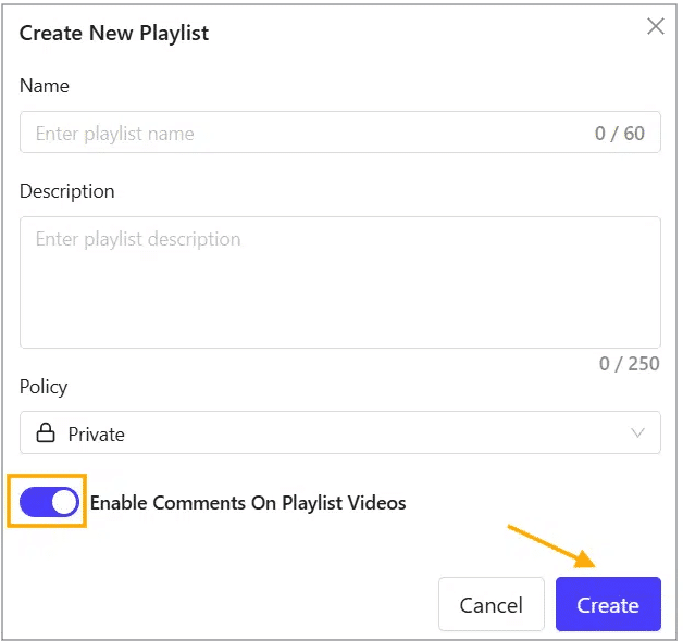 Click Create Click Create