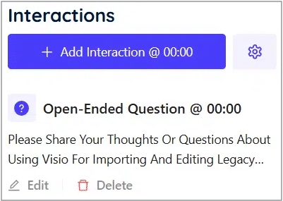 Click Edit or Delete