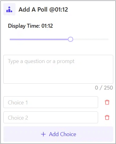 Enter a poll manually Enter a poll manually