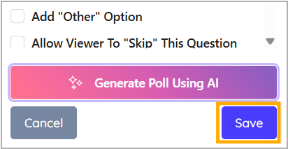 Click Use This Poll Click Use This Poll