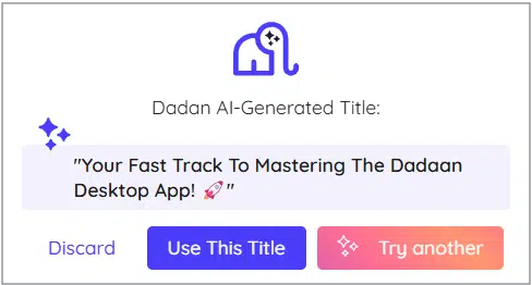 Video AI Title box Video AI Title box