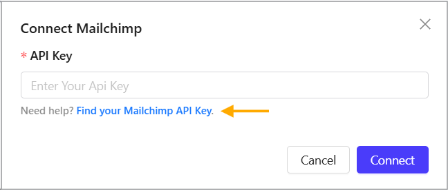 Open the API Key Guide link