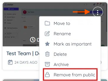 Remove folder from public
