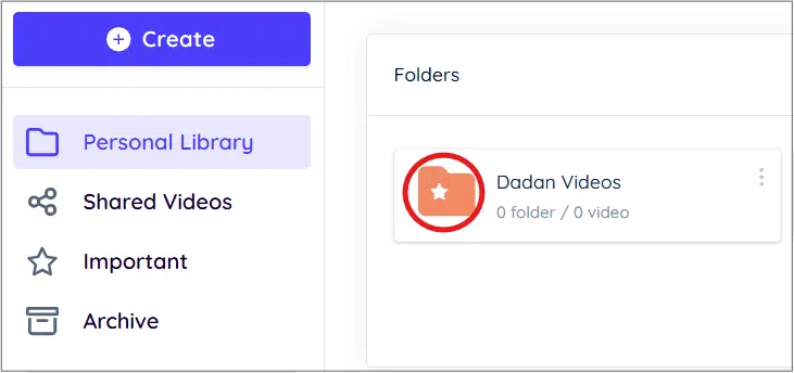 Starred Folders