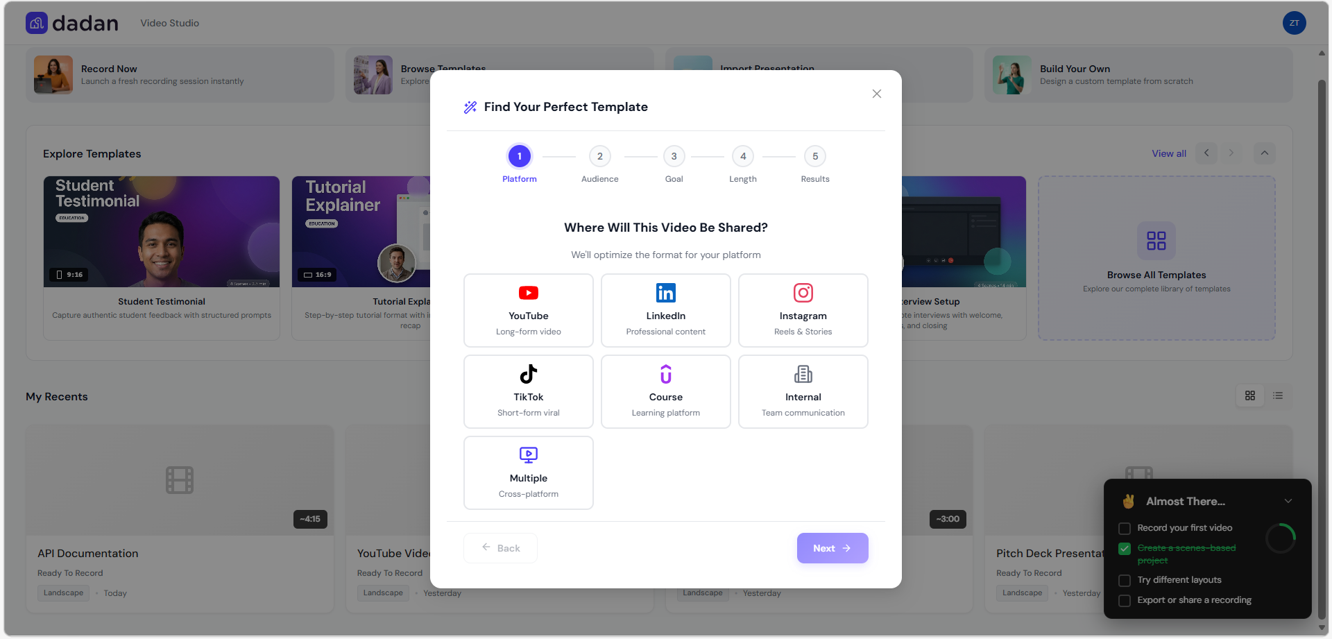 Find Your Perfect Template Find Your Perfect Template