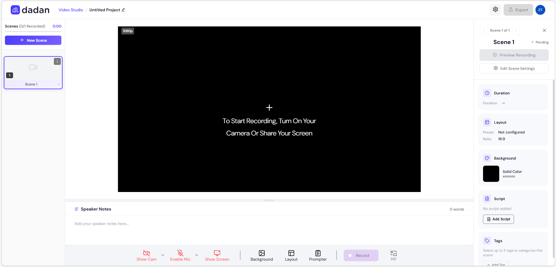Start Blank option Start Blank option